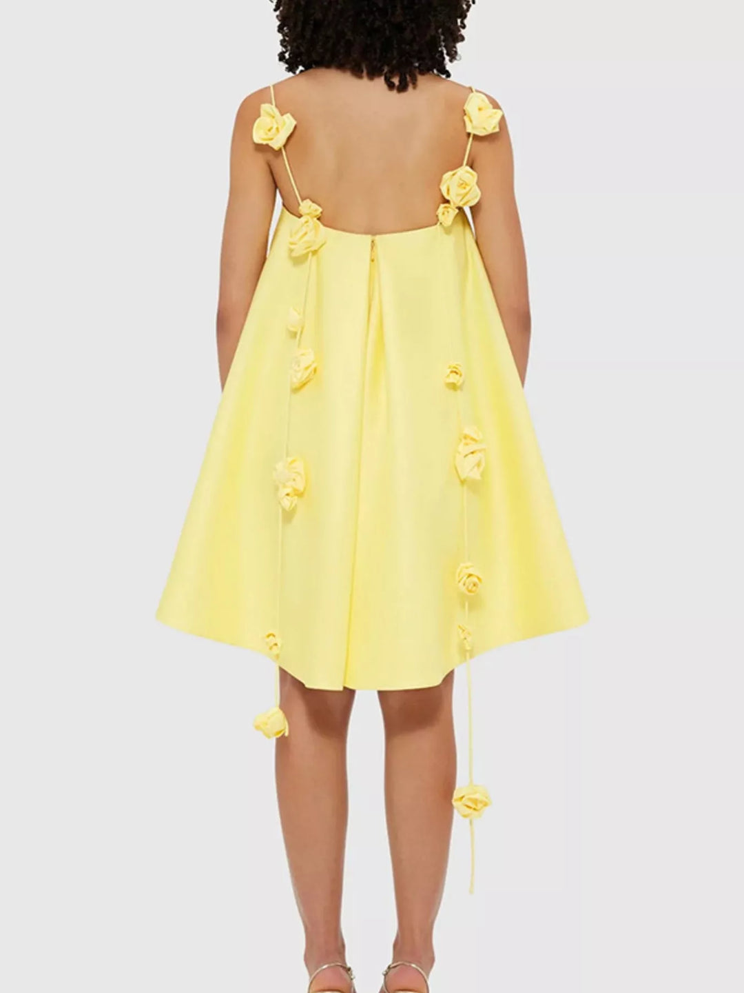 Floral Strap Mini A-Line Dress