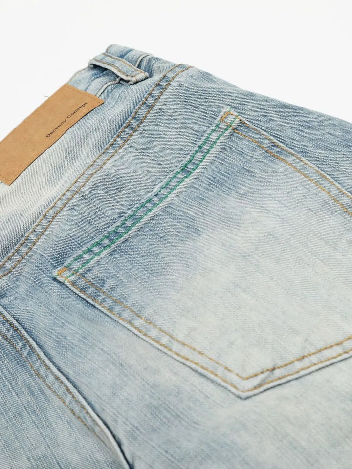 Men's Washed Wide Leg Baggy Jeans