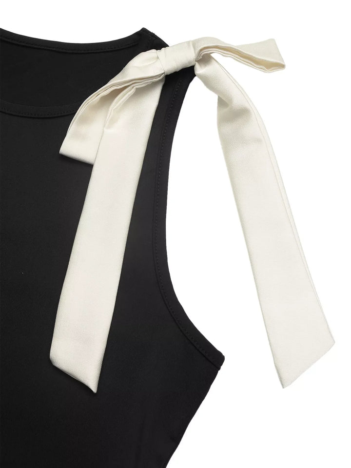 Bow Detail Sleeveless Bodysuit