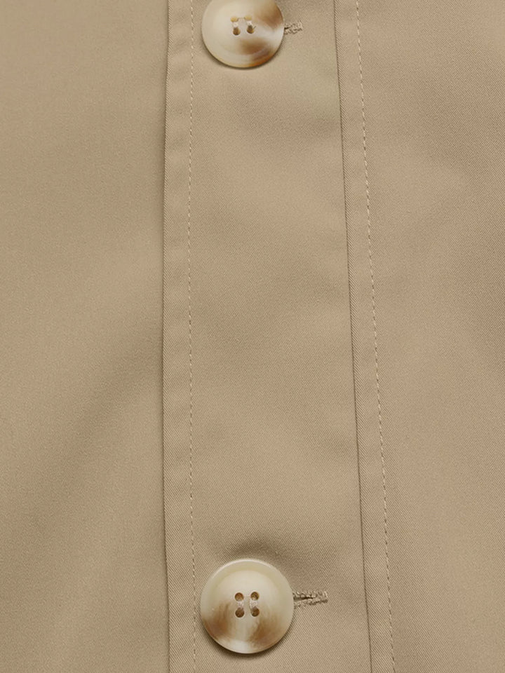 Relaxed Fit Button Up Shacket