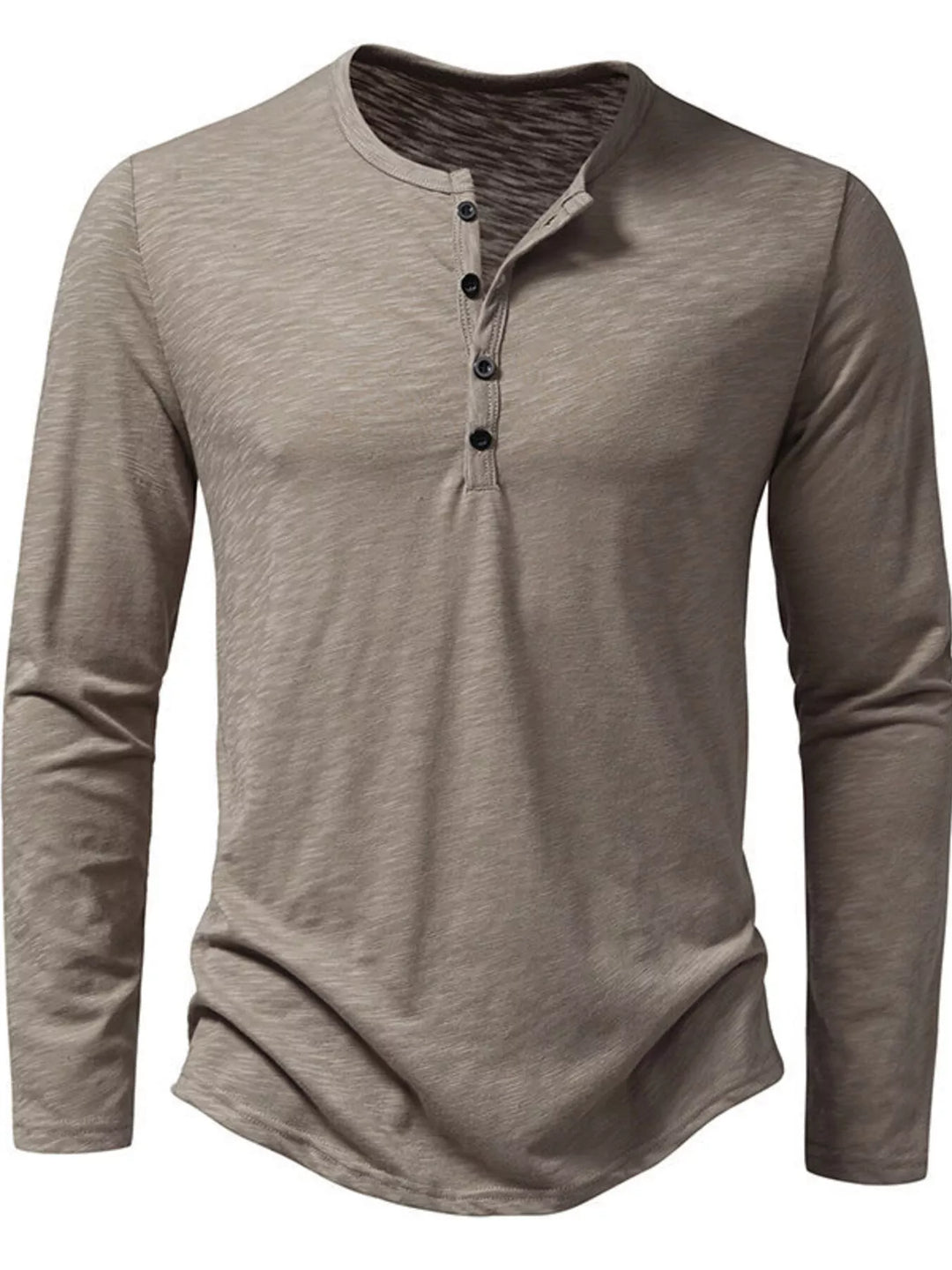 Men's Long Sleeve Henley T-Shirt