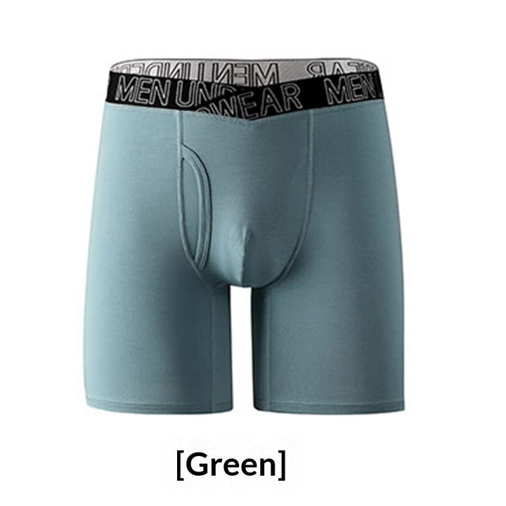 V-Shape Mens Breathable Boxer Briefs For Running And Fitness  Extended Length