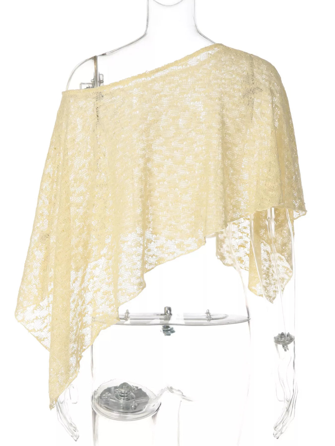 One Shoulder Long Sleeve Cover Up