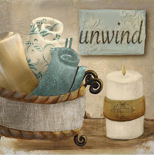 Modern Retro Bathroom Canvas Painting Mural Poster Wall