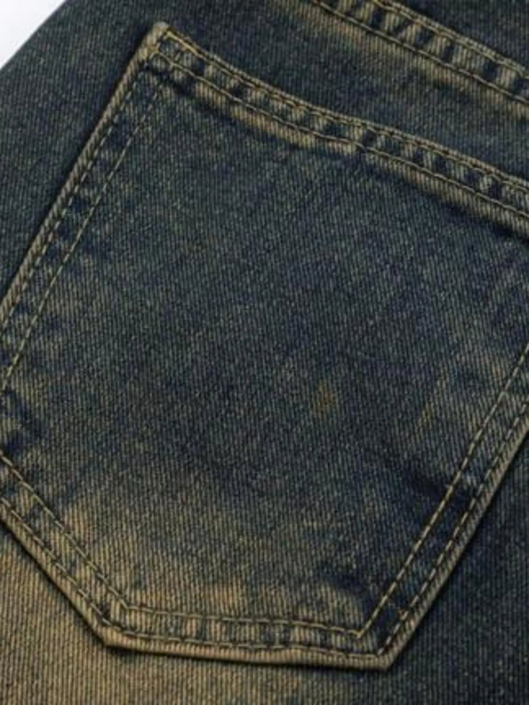Men's Full Size Vintage Wash Bootcut Denim Jeans Plus Size