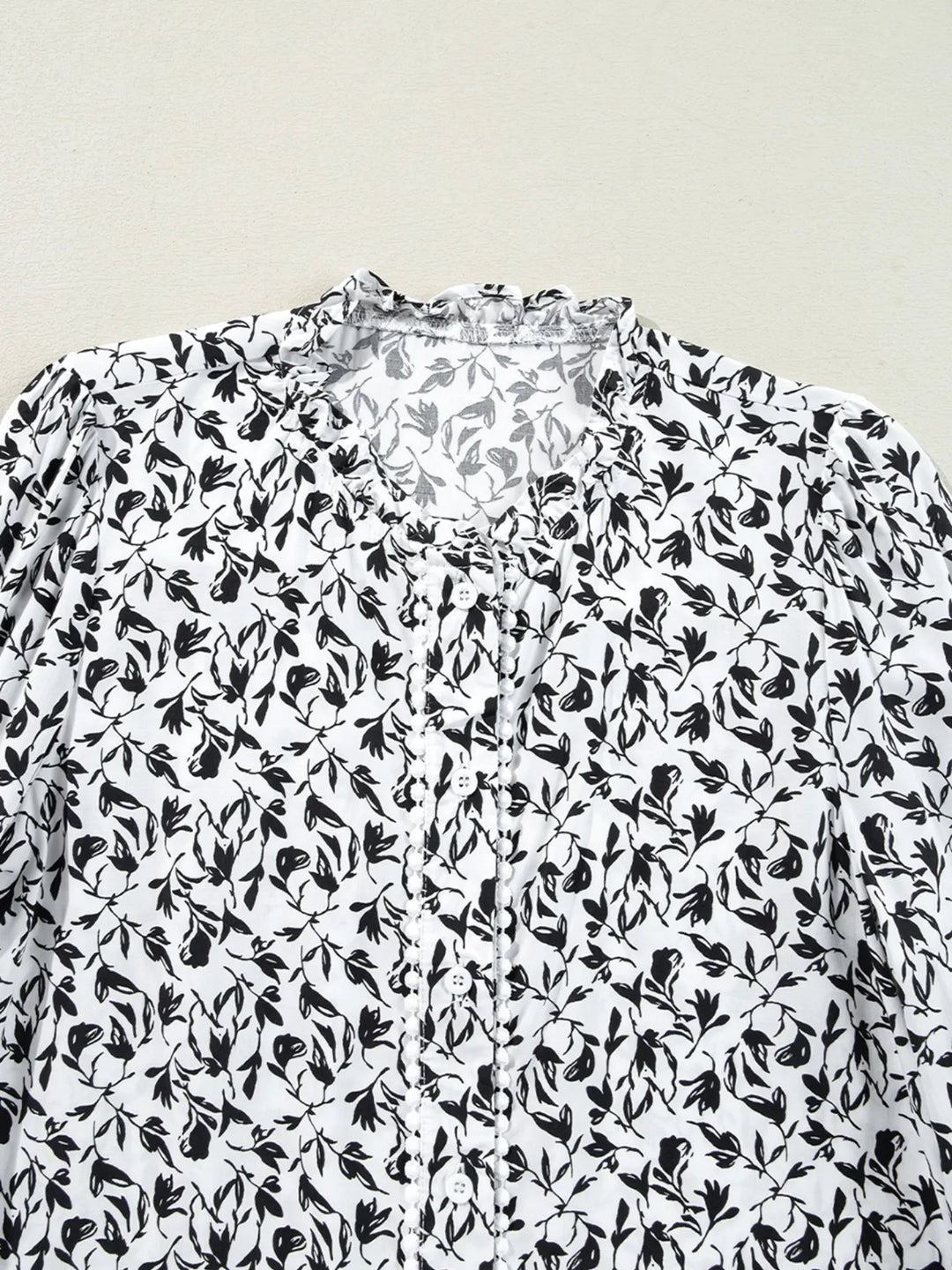 Floral Button Down Long Sleeve Shirt