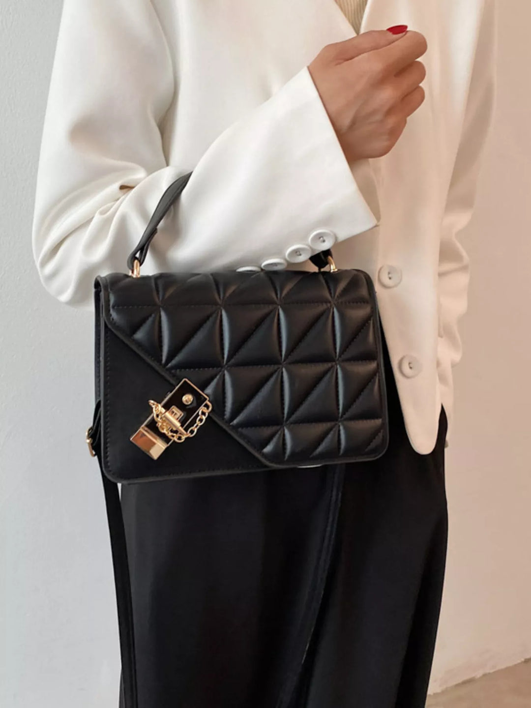 Quilted Flap Crossbody Bag