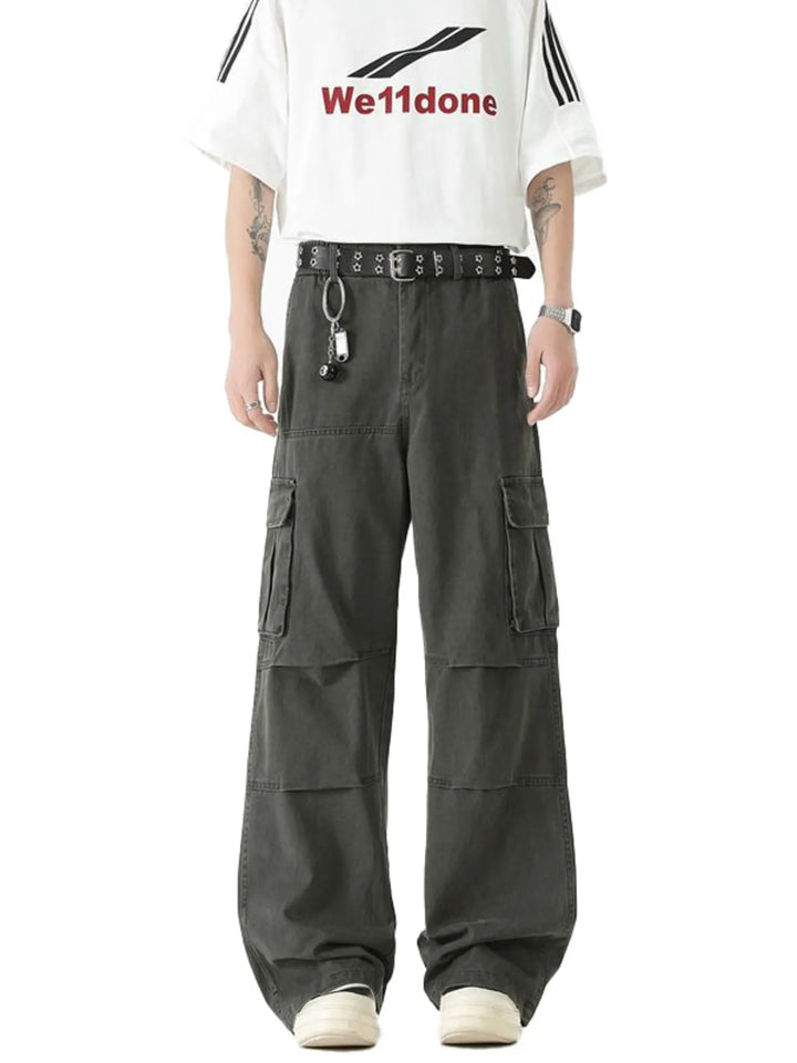Men's Wide Leg Cargo Pants