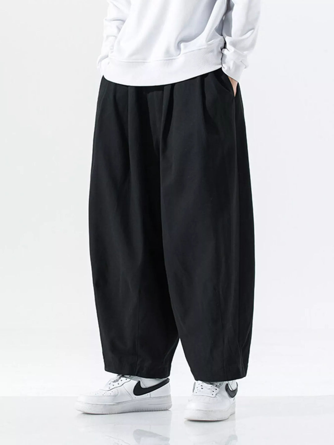 Men's Plus Size Wide Leg Casual Pants