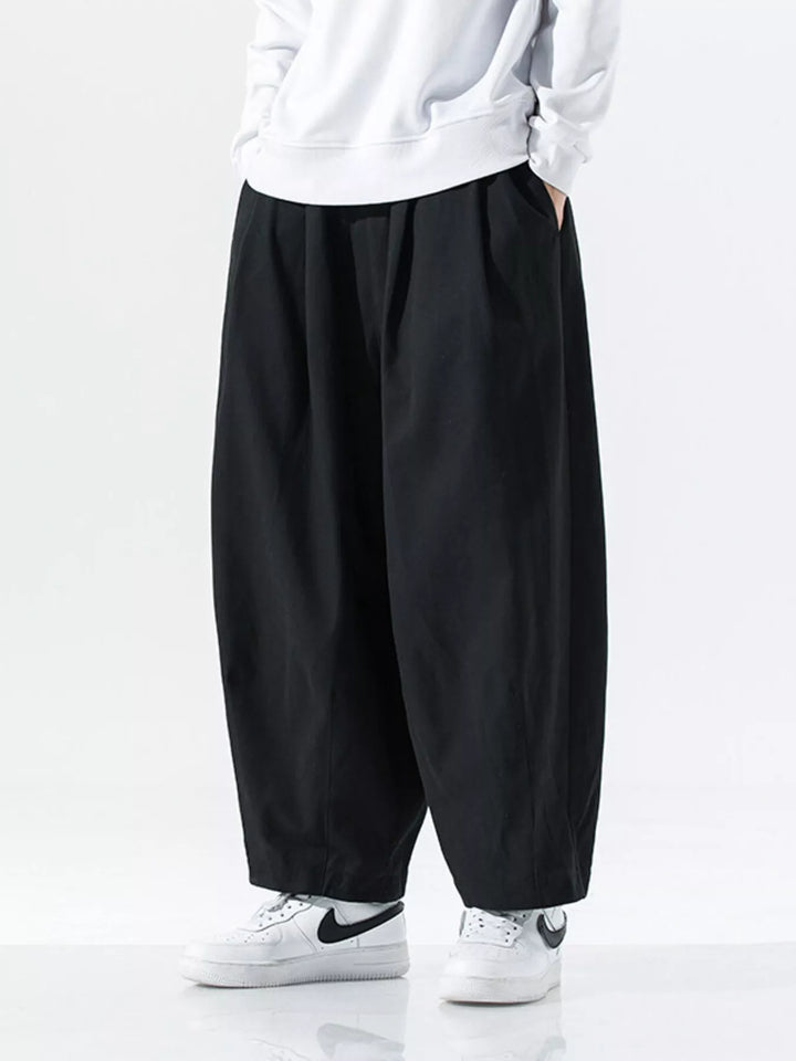 Men's Plus Size Wide Leg Casual Pants
