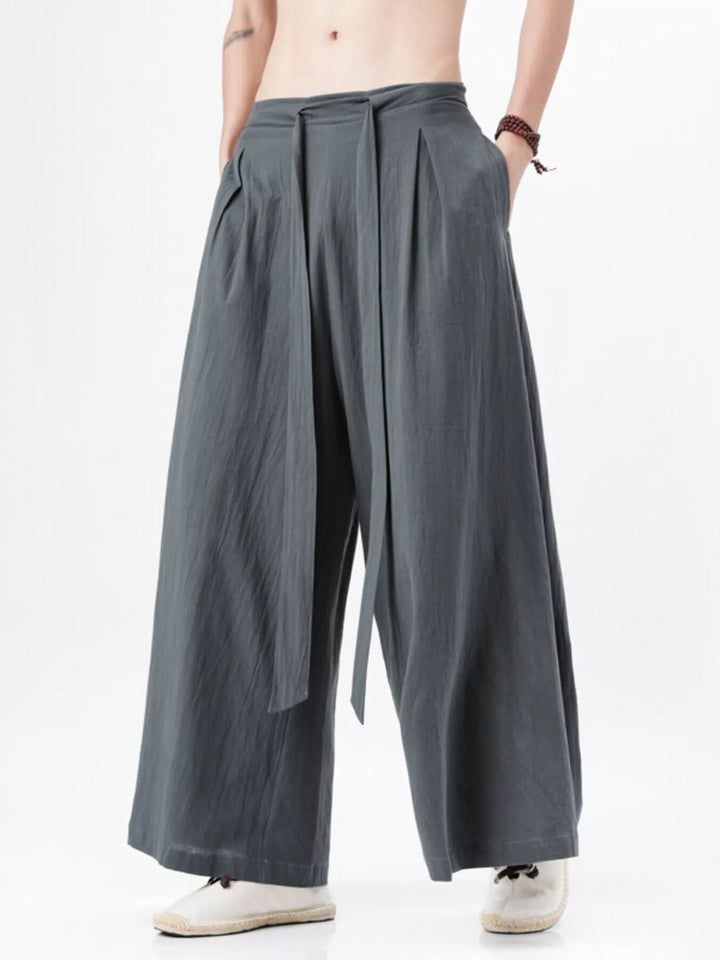 Men's Plus Size Wide Leg Pants