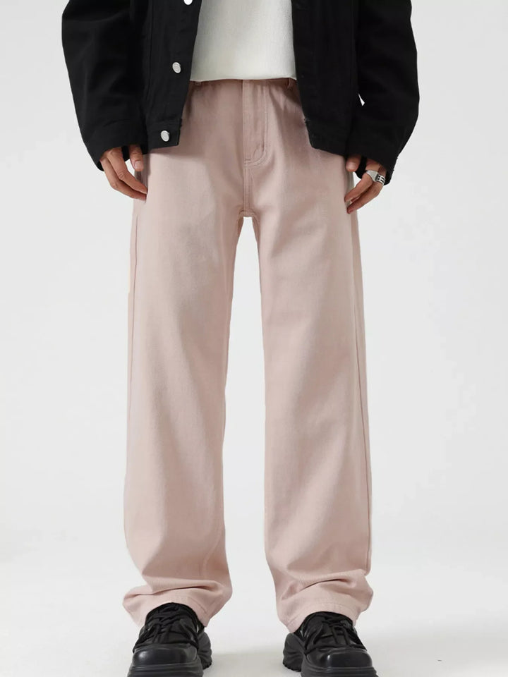 Men's Vintage Wash Wide Leg Jeans