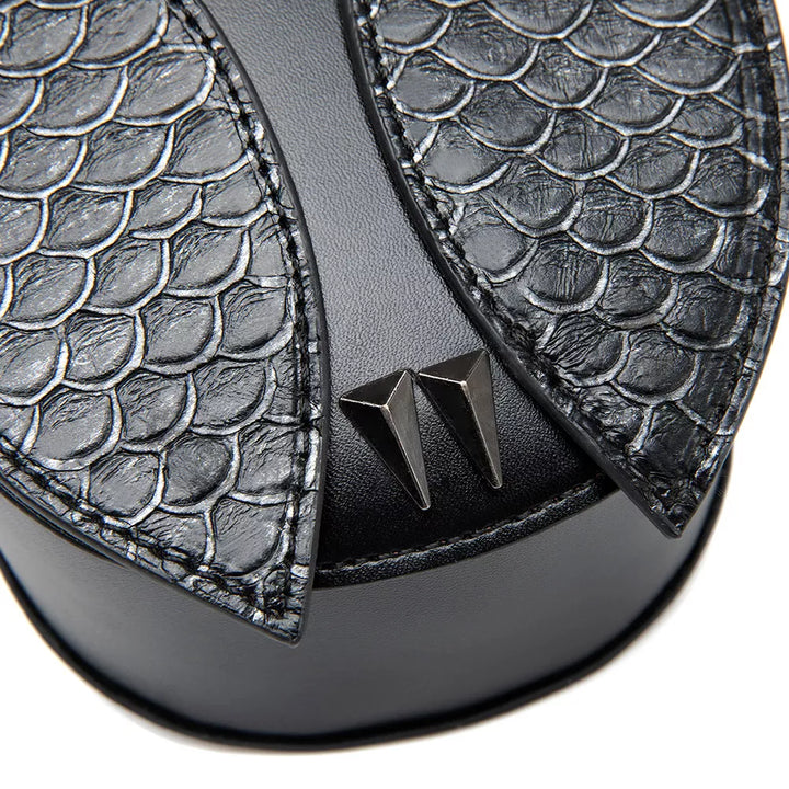 Owl Design Leather Crossbody Bag