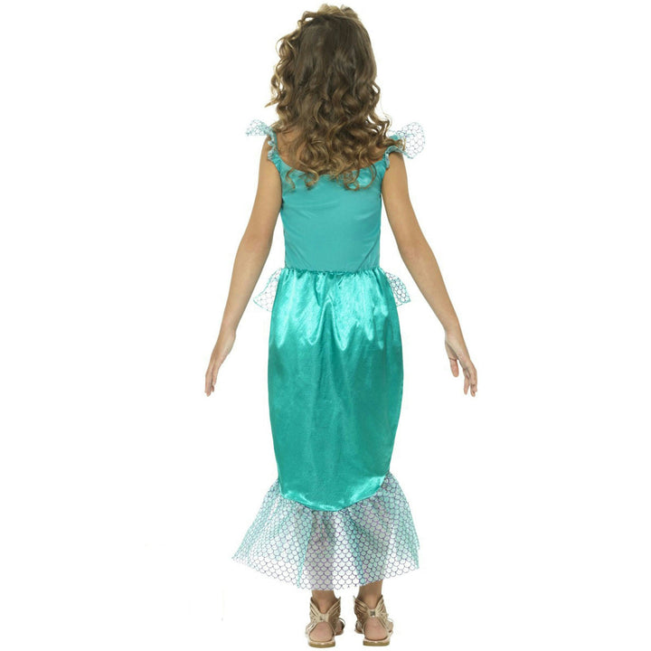 Smiffy's Girls Deluxe Little Mermaid Fairytale Fancy Dress Sz Medium 7-9