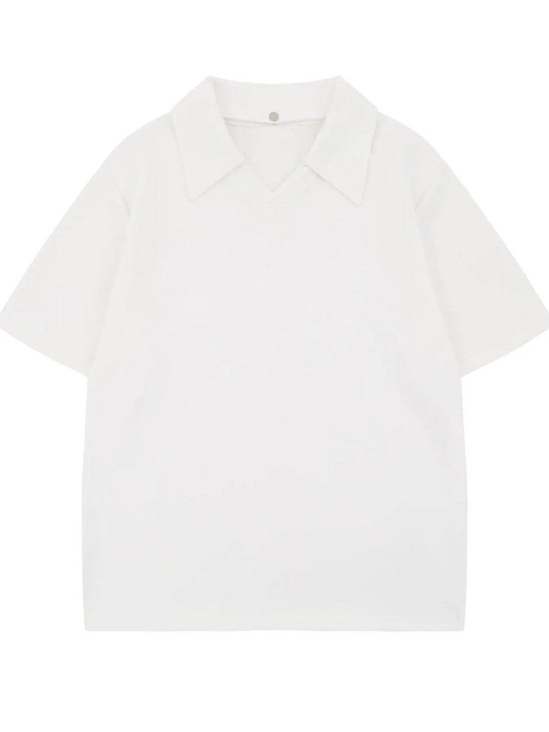 Men's Detachable Collar Short Sleeve Top
