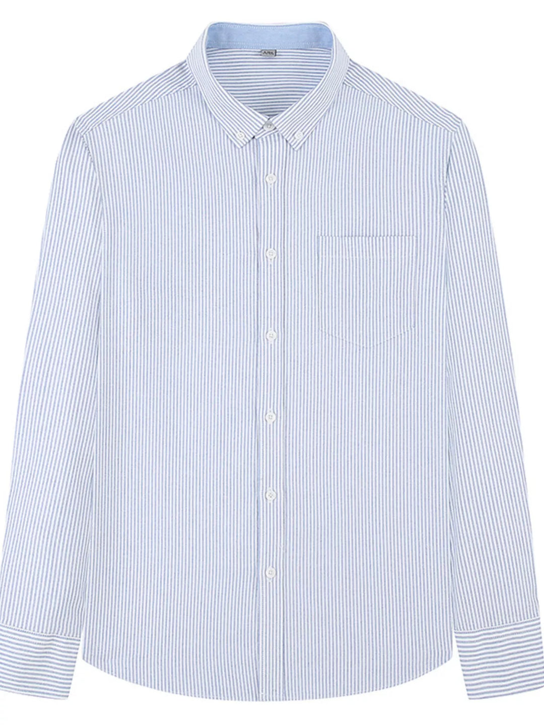 Men's Full Size Striped Button Up Long Sleeve Shirt Plus Size