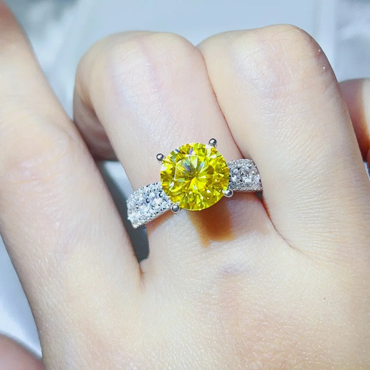 3 Carat Moissanite 925 Sterling Silver Ring