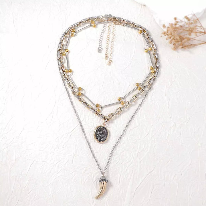 3 Piece Chain Pendant Necklace