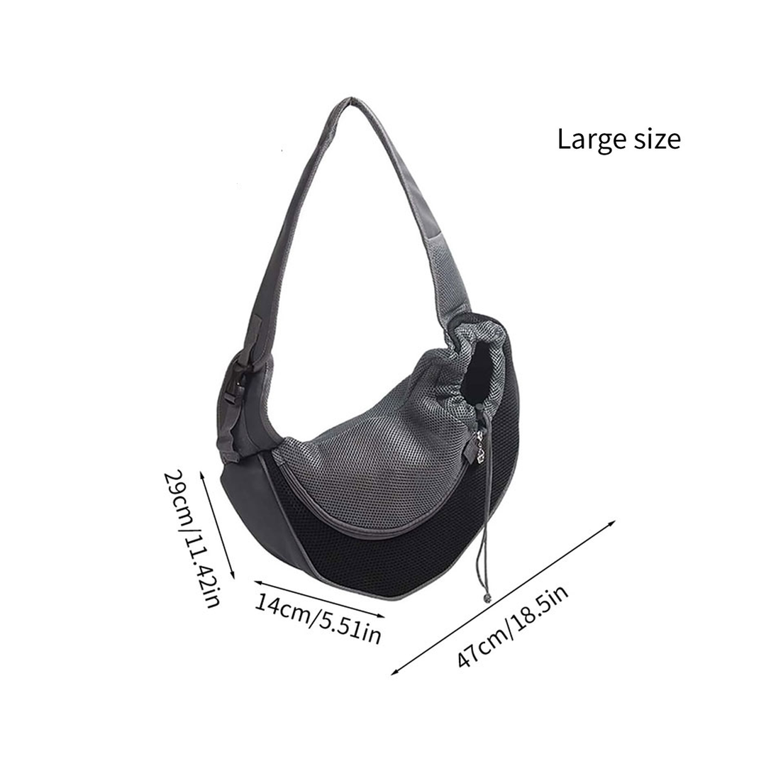 Pet shoulder bag-black-small-1 pack