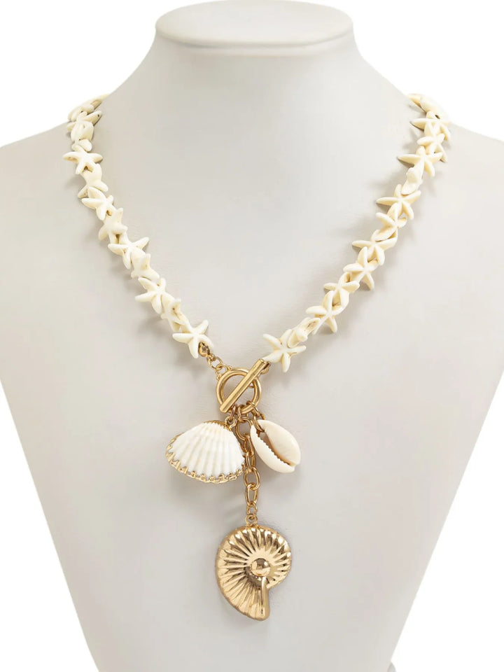 Starfish Shell Pendant Necklace