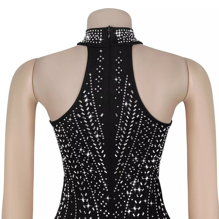 Sparkling Rhinestone Cutout Jumpsuit