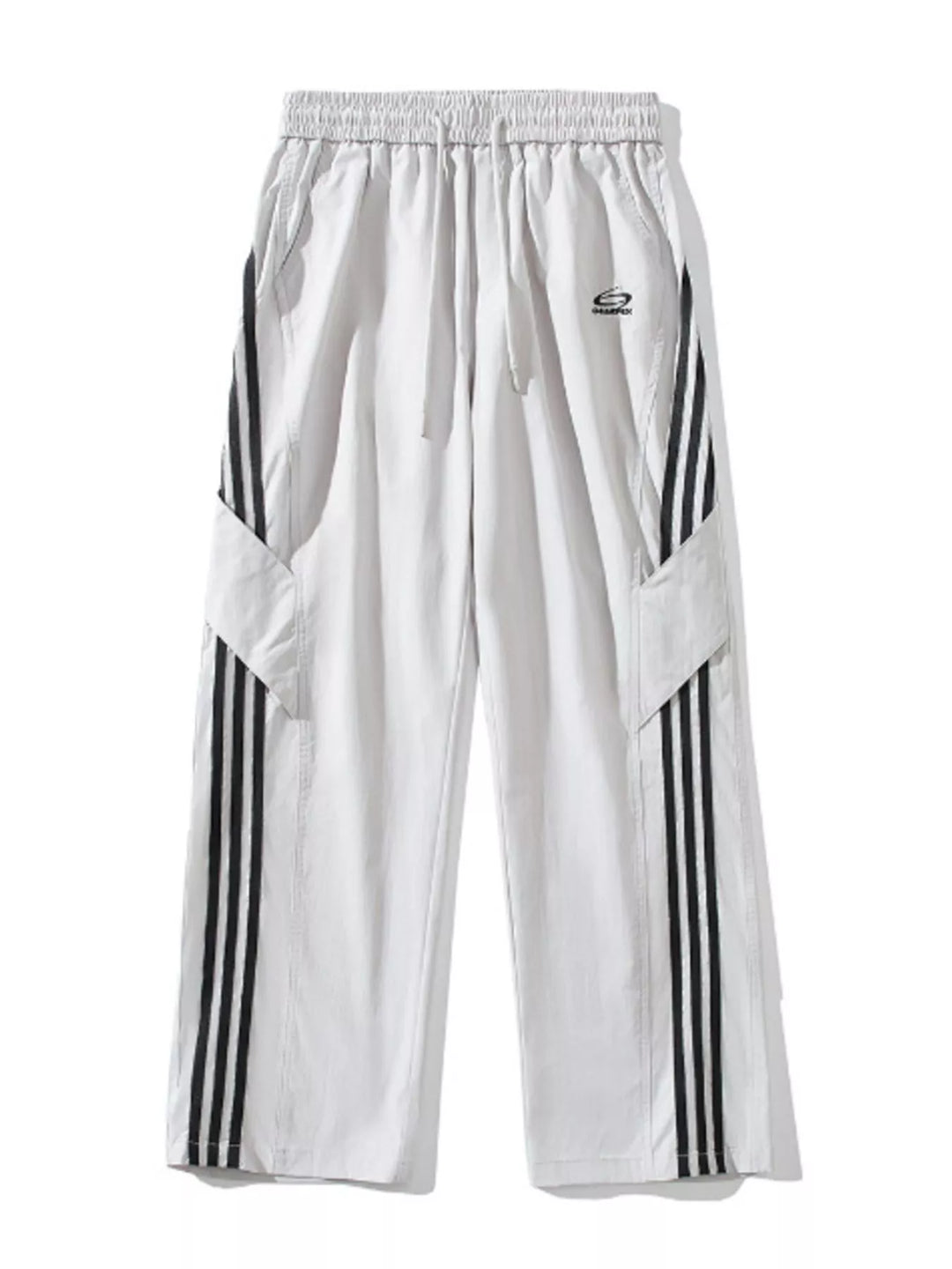 Men's Full Size Stripe Wide Leg Pants Plus Size