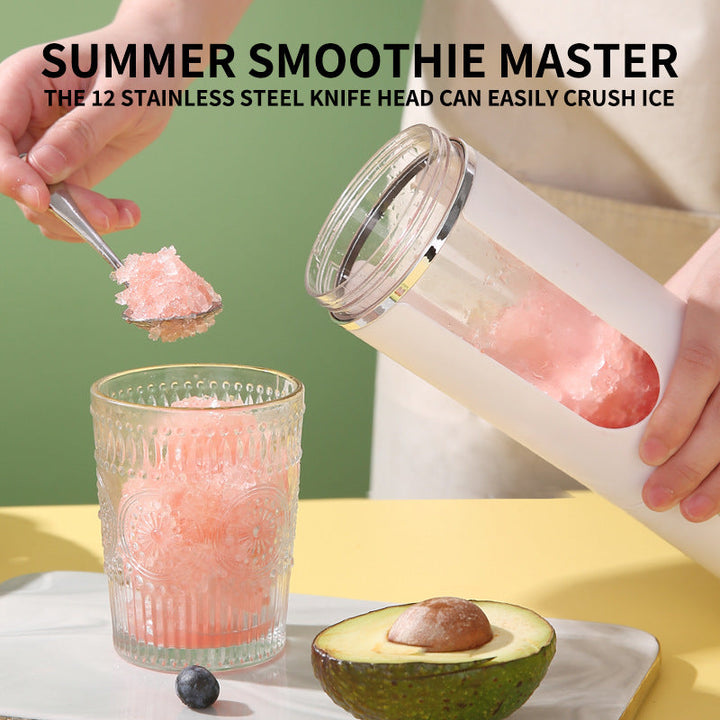 Portable Rechargeable Juice Blender Compact Handheld Electric Smoothie Maker For Travel Office Home