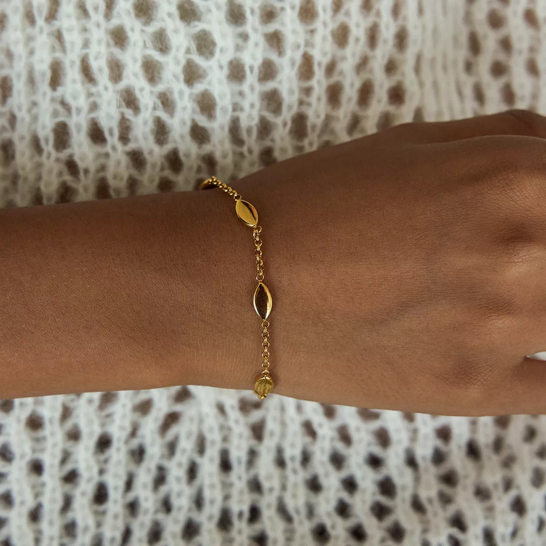18K Gold-Plated Chain Link Bracelet