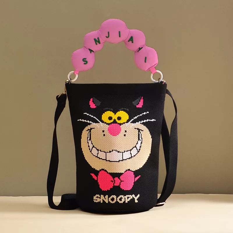 Cartoon Bucket Crossbody Bag