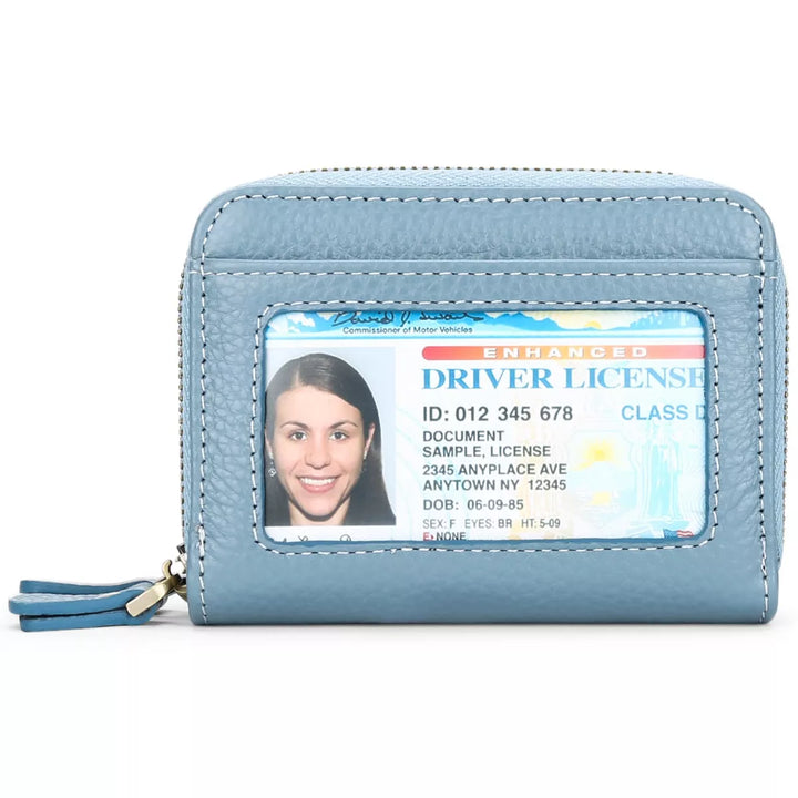 Leather Card Case with ID Window