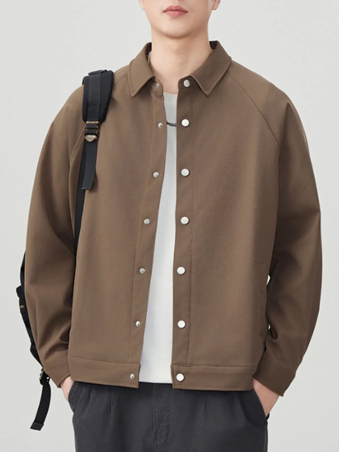 Men's Plus Size Button Up Long Sleeve Shirt