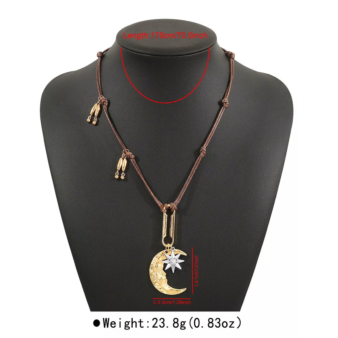 Moon & Sun Pendant Necklace