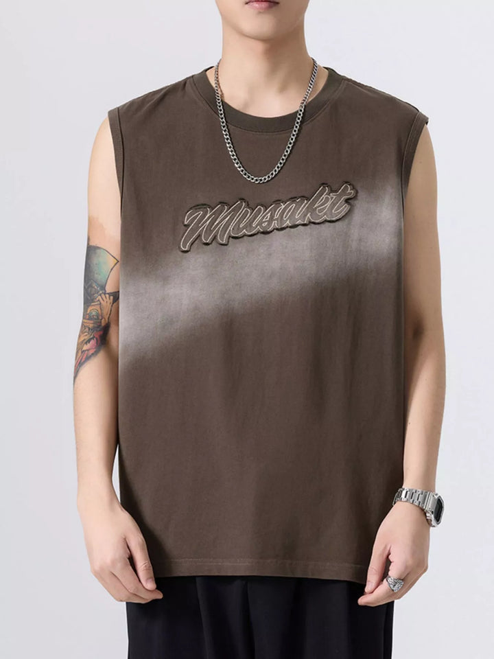 Men's Plus Size Round Neck Tank