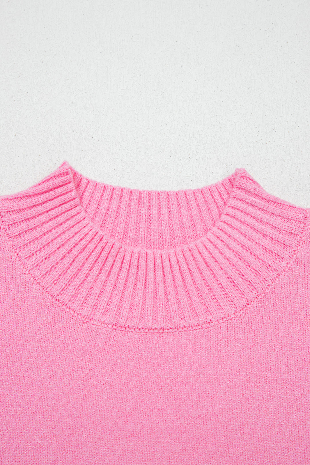 Pink Valentine Heart Graphic Cropped Short Sleeve Sweater