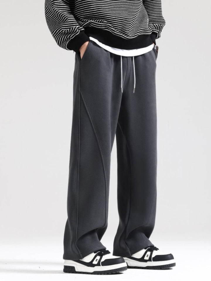 Men's Plus Size Wide Leg Casual Pants