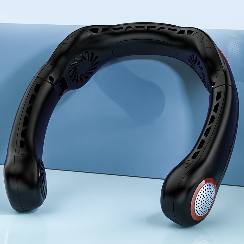 Portable Lazy New Quad-core Leaf-free Halter Fan
