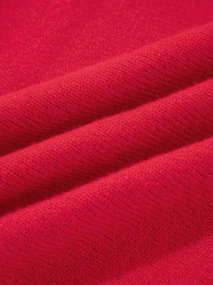 Striped Sleeve Crew Neck Sweater