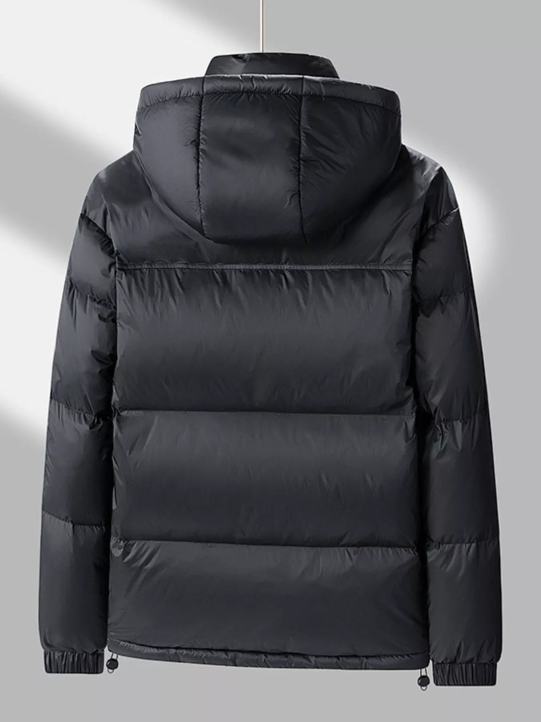 Men's Full Size Lightweight Hooded Puffer Jacket Plus Size