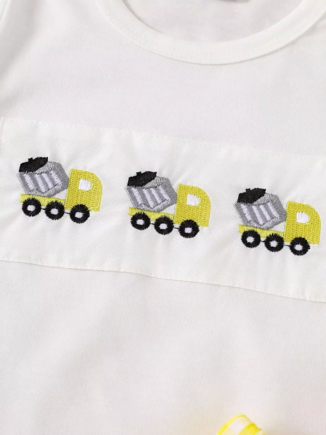 Children's Animal Embroidered Tee and Shorts Set