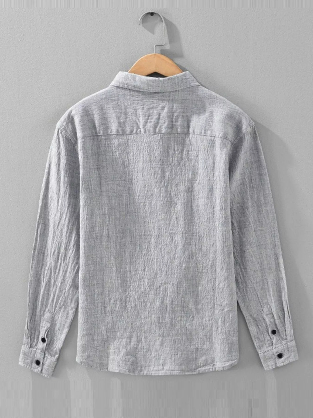 Men's Plus Size Button Up Long Sleeve Shirt