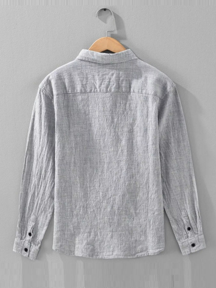 Men's Plus Size Button Up Long Sleeve Shirt