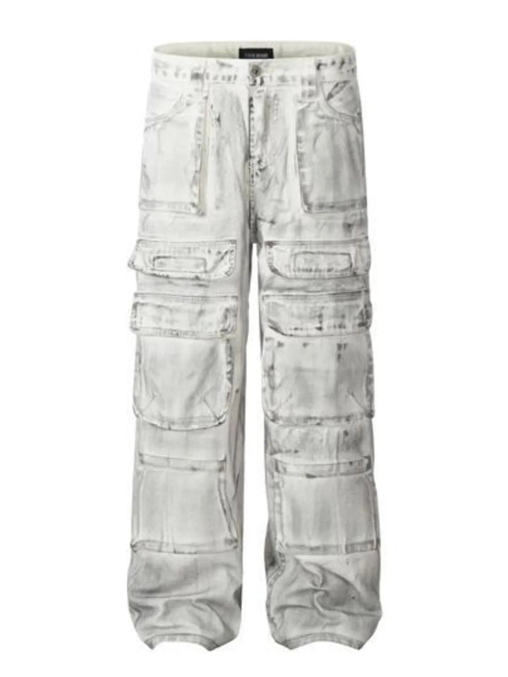Men's Multi-Pocket Cargo Denim Jeans