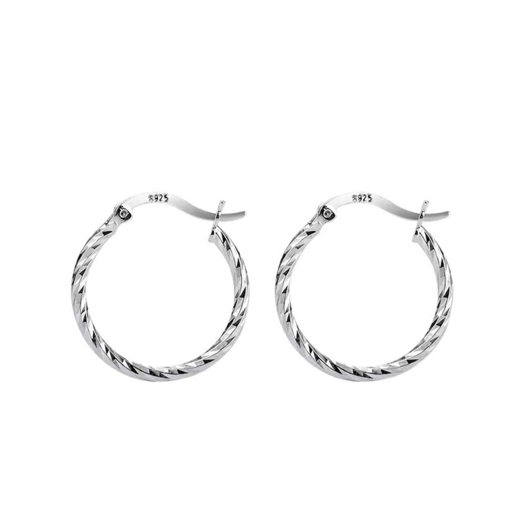 925 Sterling Silver Hoop Earrings