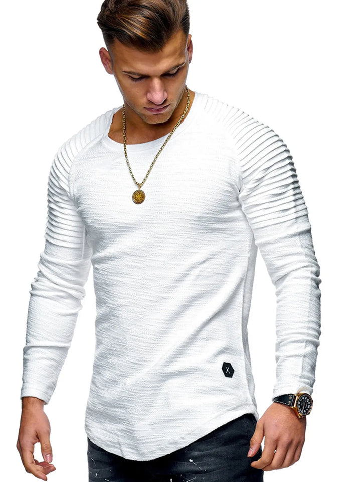 Men's Plus Size Round Neck Raglan Sleeve T-Shirt