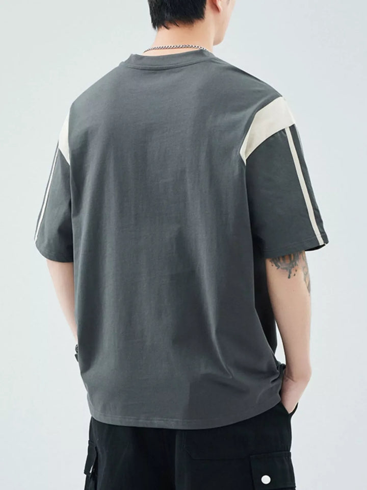 Men's Plus Size Round Neck Short Sleeve T-Shirt