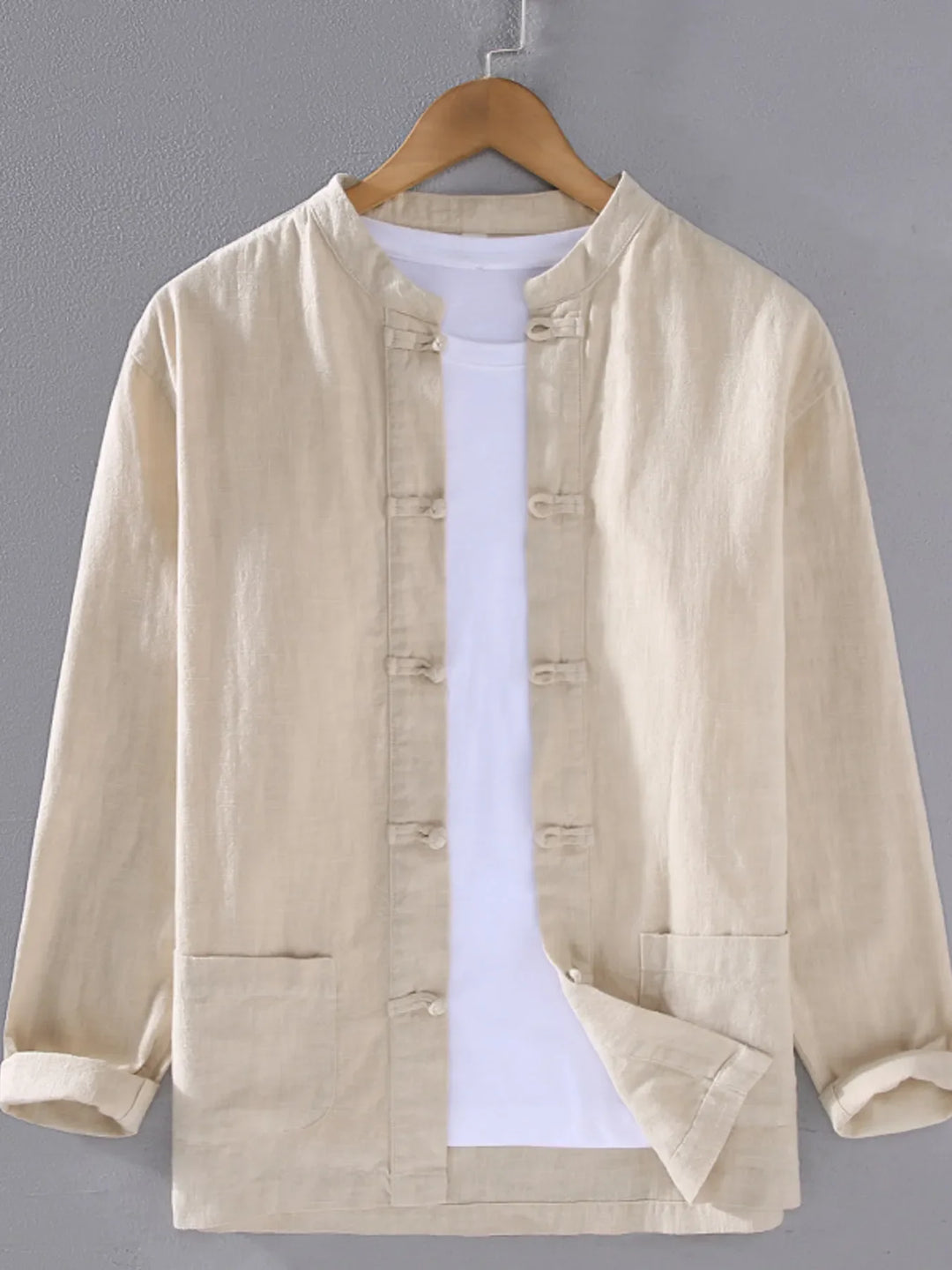 Men's Plus Size Button Up Long Sleeve Shirt