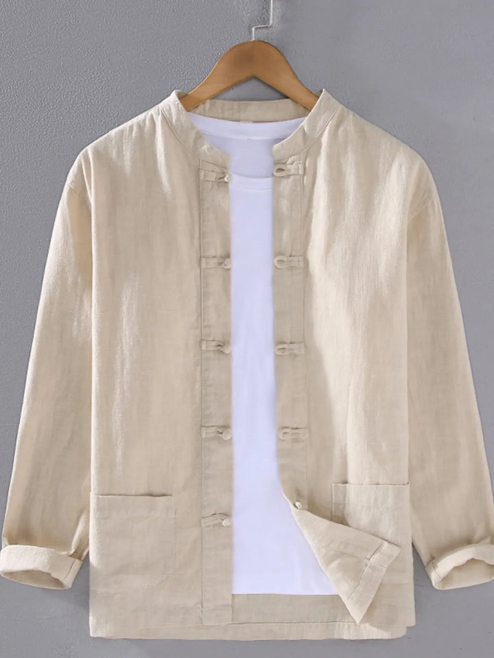 Men's Plus Size Button Up Long Sleeve Shirt