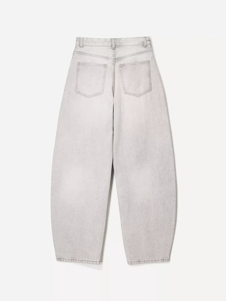 Wide Leg Washed Jeans