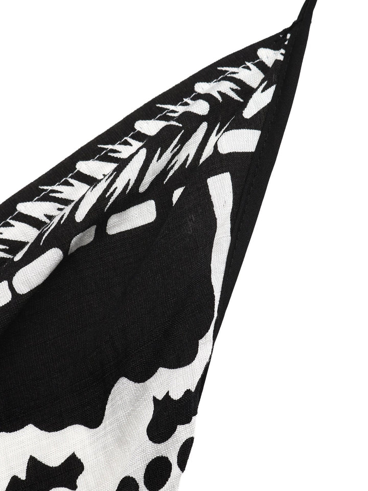 Printed Halter Neck Maxi Dress