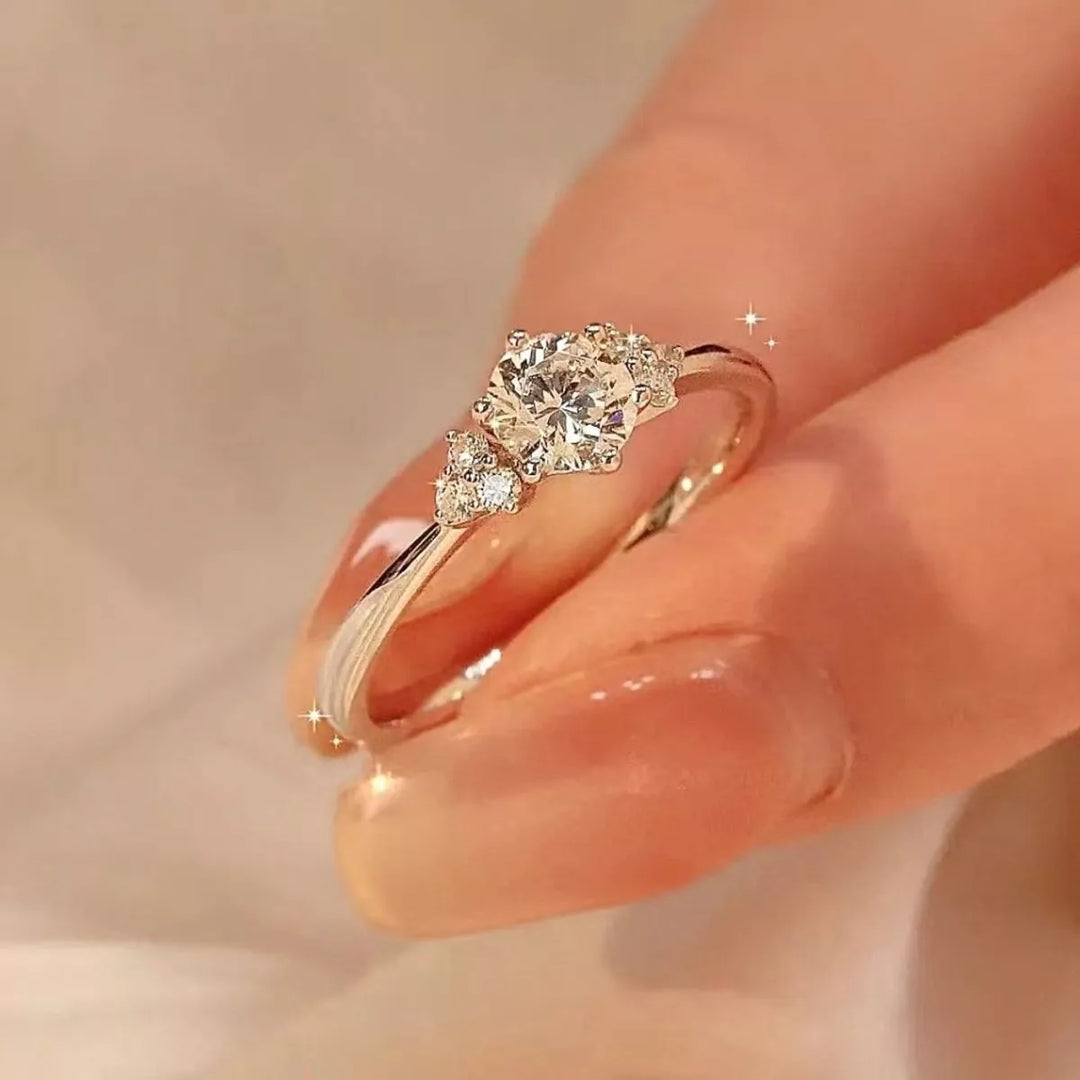 1 Carat Moissanite 925 Sterling Silver Ring